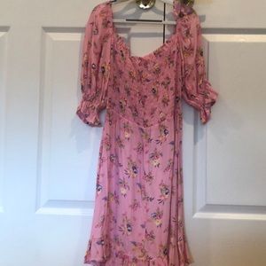 Lovely Pink Floral Sundress